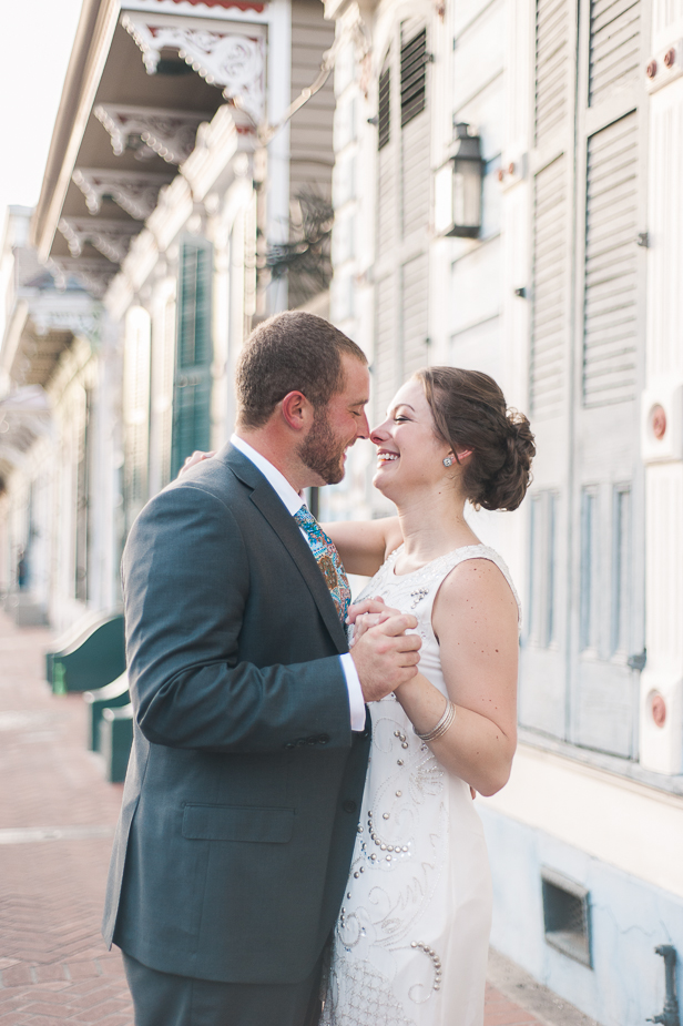 French Quarter Elopement Session by New Orleans Wedding Photographer Jacqueline Dallimore